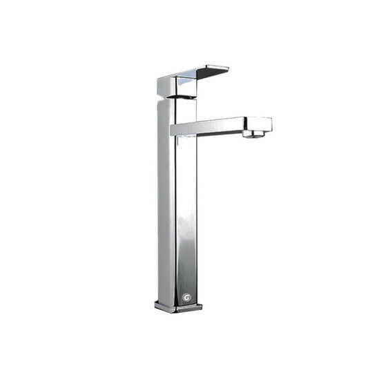 Griferia Monocontrol Cuadrado Poste Alto Cuello Largo
