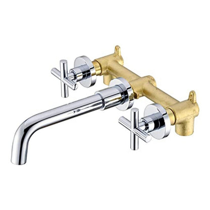 Griferia Mezclador Lavamanos Pared 8 Pulgadas Cromo