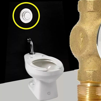 Válvula Antivandálica Para Sanitario Institucional En Bronce