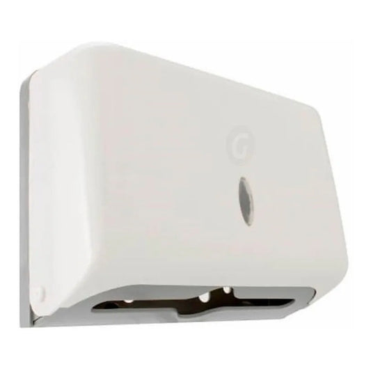Dispensador De Toallas De Papel Blanco.