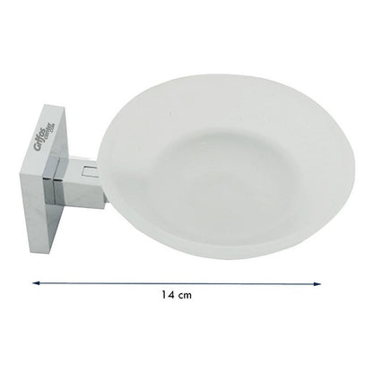 Portajabonera Para Baño Base Cuadrada Bronce