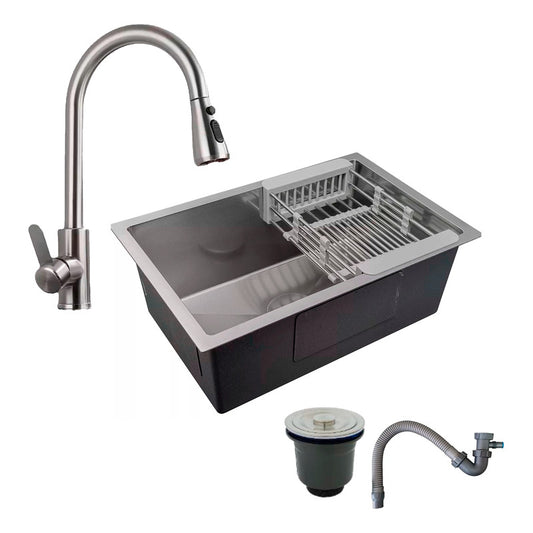 Combo Lavaplatos 70*45cm+grif.extraible Satin+accesorios