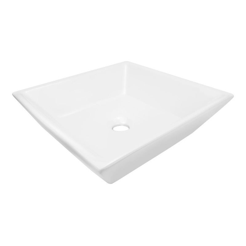 Combo Lavamanos Blanco + Griferia Monocontrol+sifon Flex.