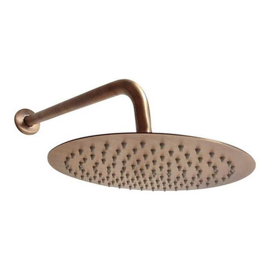 Ducha Redonda Vintage 15 Tubo 40cm Cobre Antiguo