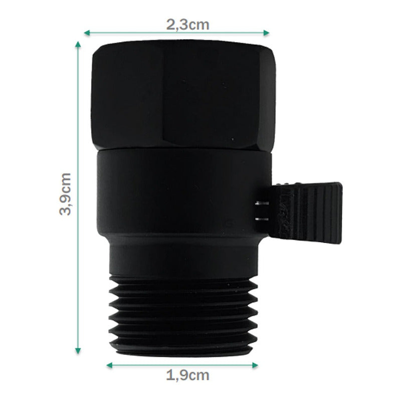 Mini Registro Regulador Negro (bronce)