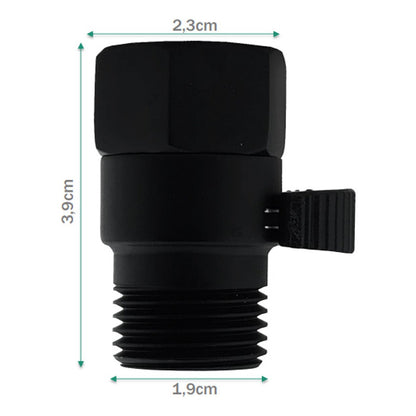 Mini Registro Regulador Negro (bronce)