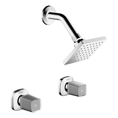 Ducha 8puLG+ Manija Solid Cristal Grival