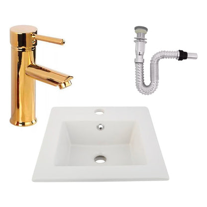 Kit Placa Lavamanos 41cm+griferia Monocontrol+push Flexible5