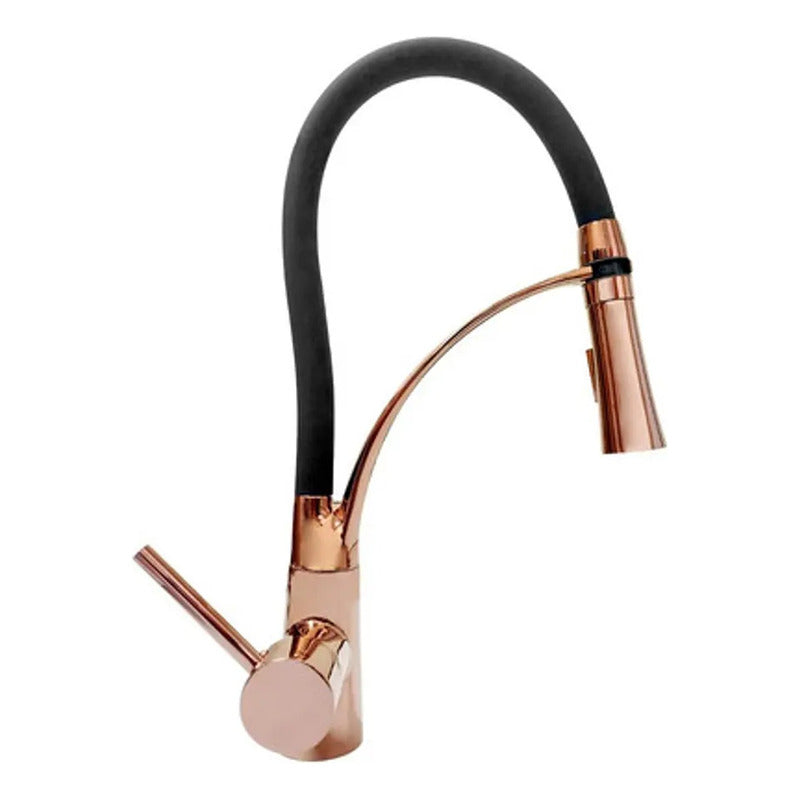 Grifería Lavaplatos Monocontrol Vintage Oro Rosa