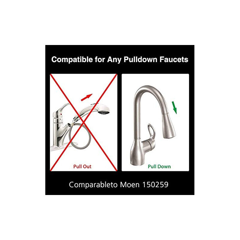 Repuesto Manguera 1.50mts Para Mezclador Extraible Acabado Mate Color Gris