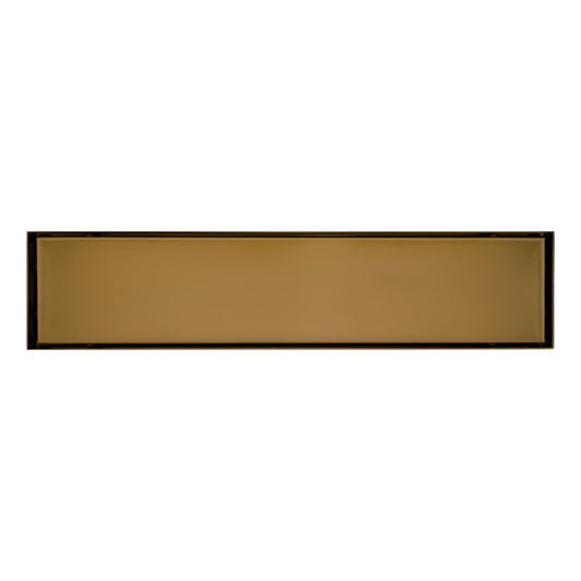 Rejilla De Piso Invisible 60*10cm Acero Rose Gold