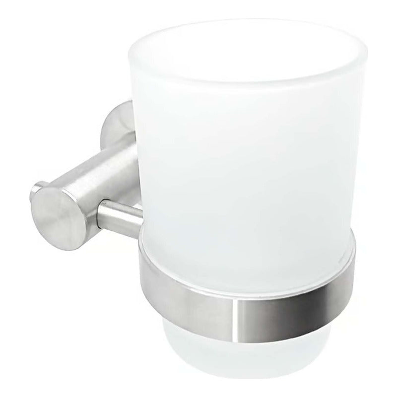 Portacepillos Accesorio De Baño De Pared Acero Inox 304