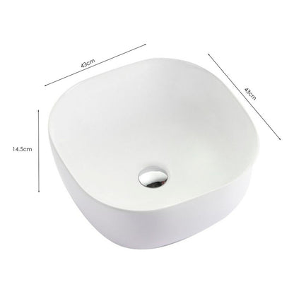 Lavamanos Ceramica Blanco Vessel 43*43*14,5cm