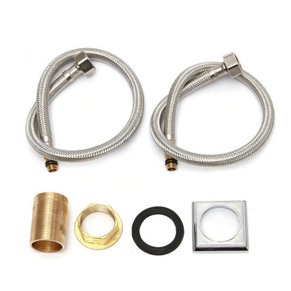 Griferia Monocontrol Cuadrado Poste Alto Cuello Largo