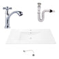 Kit Placa Lavamanos 101*46.5cm+griferia Agua Fria+push Flex5