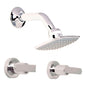 Kit Mezclador Ducha 8 Con Regadera Piana Cromada
