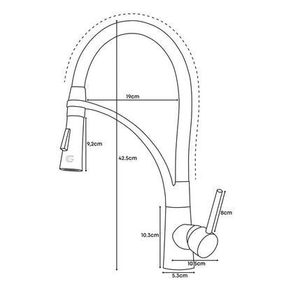 Combo Lavaplatos 77*45cm+griferia Lvp Oro Gourmet+acc