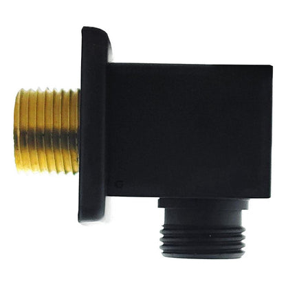 Codo De Teleducha Cuadrado Negro