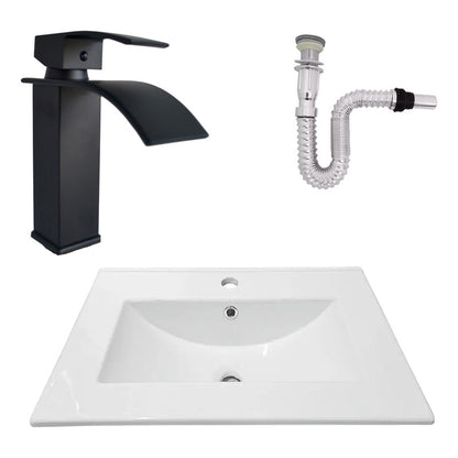 Kit Placa Lavam. 61*46.5cm+griferia Monocontrol+push Flex23