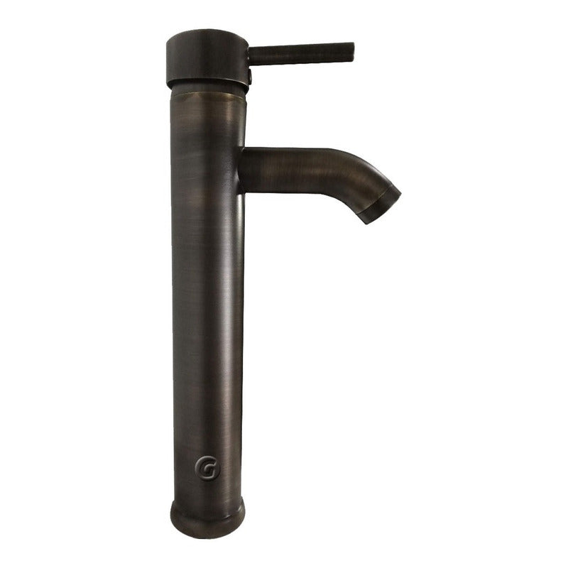 Griferia Monocontrol Tubular Vintage Bronce Invertido