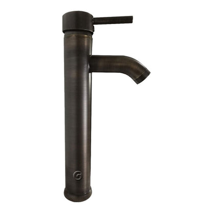 Griferia Monocontrol Tubular Vintage Bronce Invertido