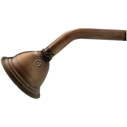 Ducha Con Tubo A Pared Vintage Bronce Antiguo