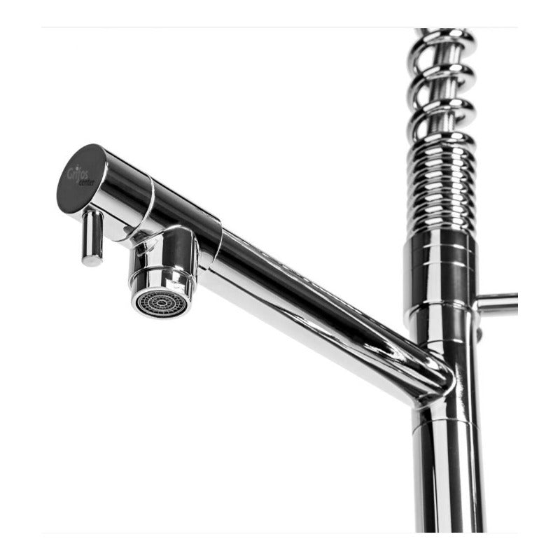 Griferia Monocontrol Lavaplatos Con Doble Funcion Spray