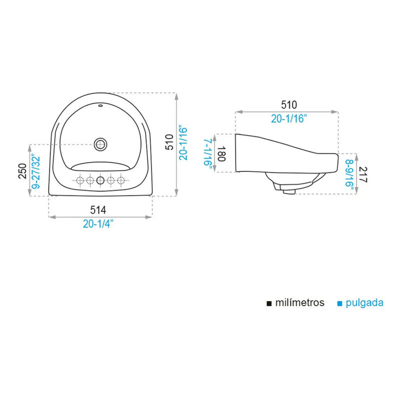 Lavamanos Aqua Blanco