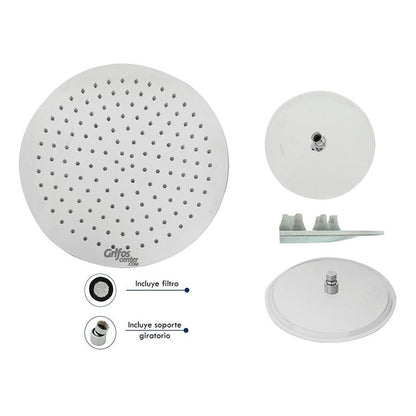 Ducha O Regadera Redonda Acero 304-12puLG