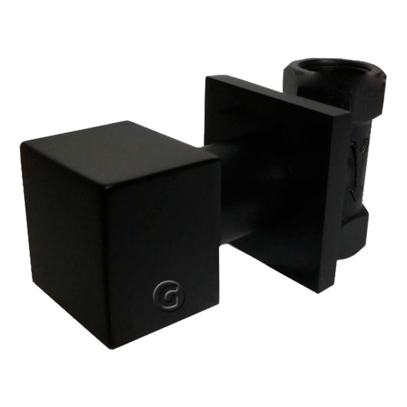 Registro Cuadrado Para Ducha Color Negro