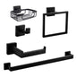 Accesorios Para Baño X5 Plano Piezas Negro Mate
