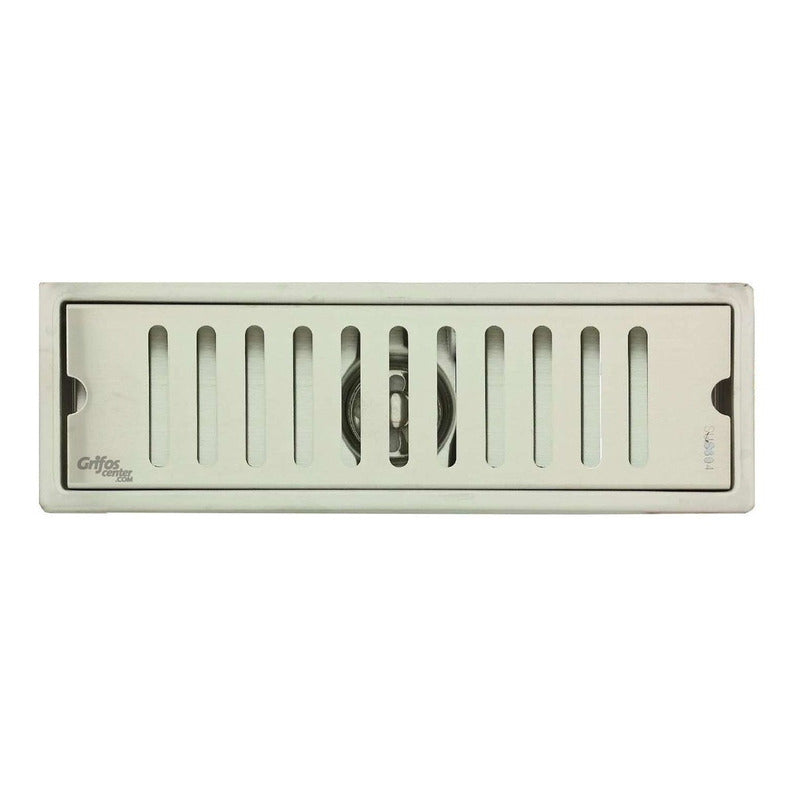 Rejilla Rectangular 30 Cm Ladrillo En Acero 304