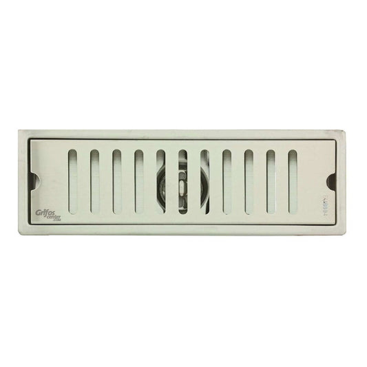 Rejilla Rectangular 30 Cm Ladrillo En Acero 304